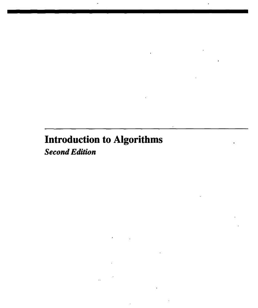 Introduction To Algorithms